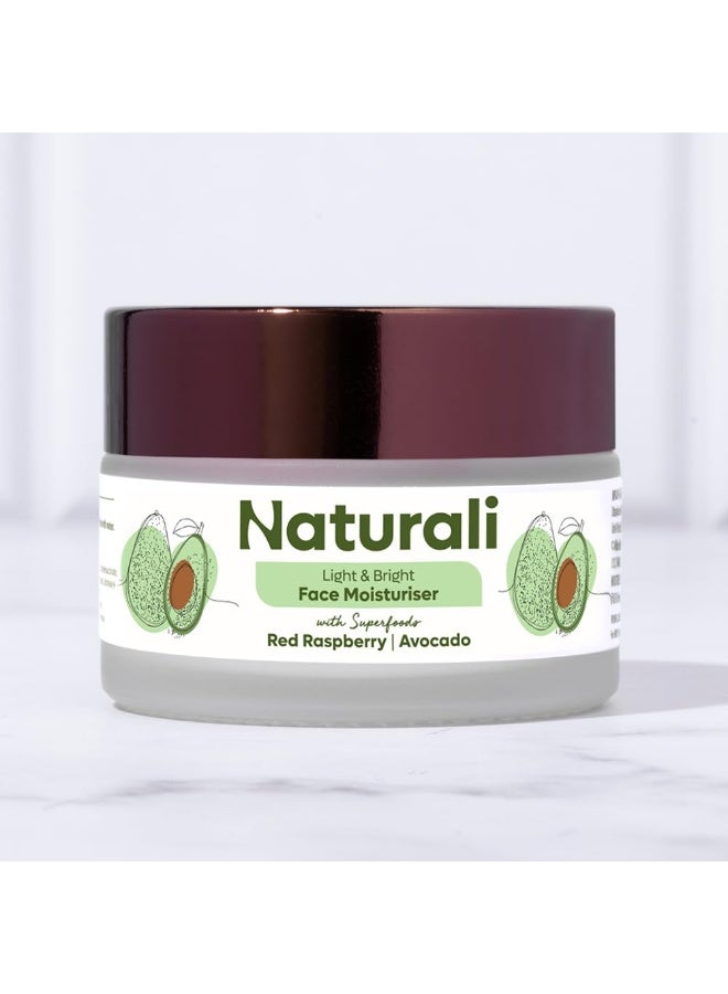 Naturali Face Moisturiser | Sweat-free Moisturisation | Sun Protection | Lightweight | Non-sticky | Non-greasy | Non-comedogenic | Fast Absorbing | 30ml - Image 2